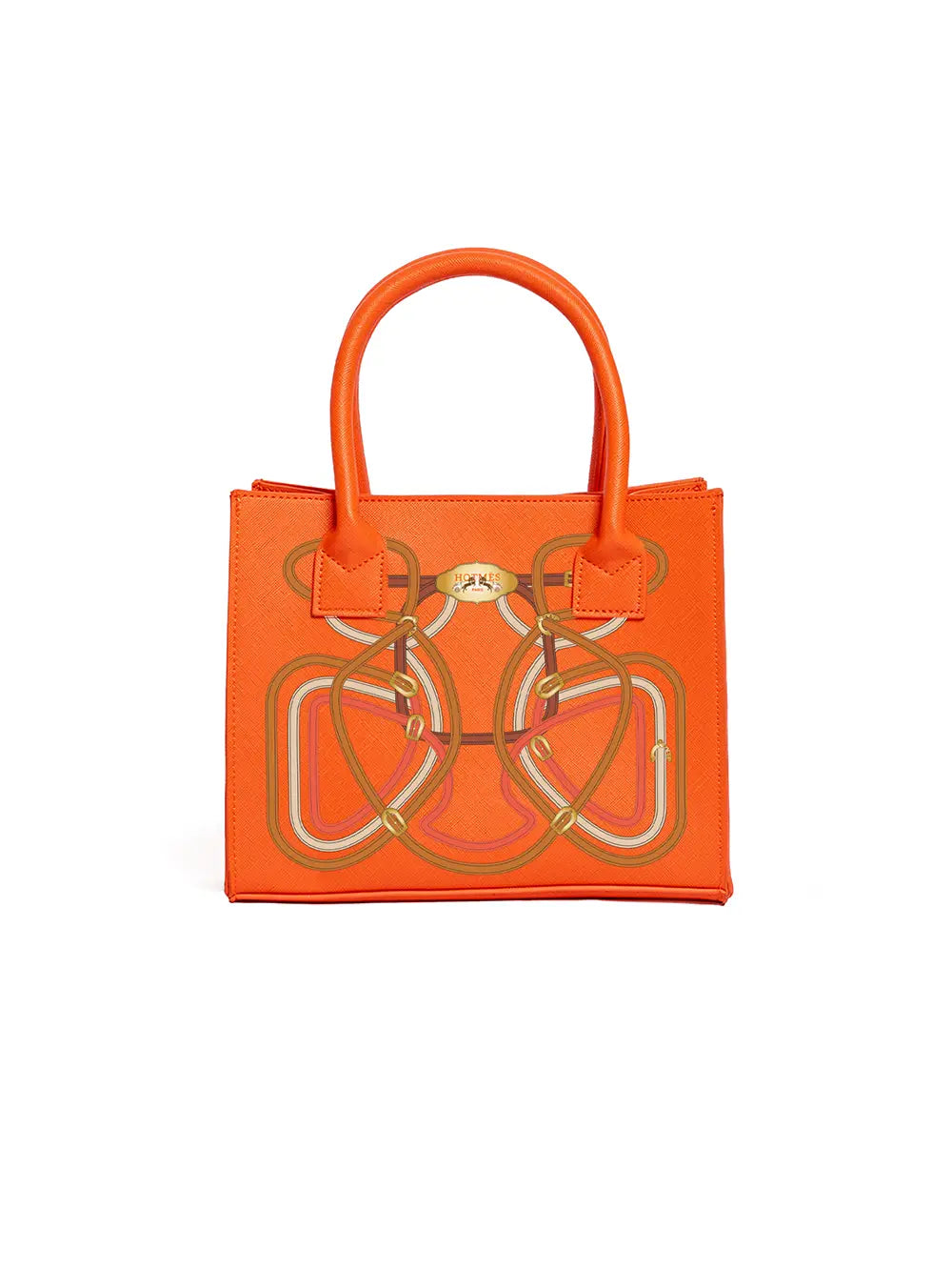 Mini Modern Tote - Hotmes Belts (Tangerine Orange)