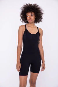 Seamless Sleeveless Shorts Jumpsuit